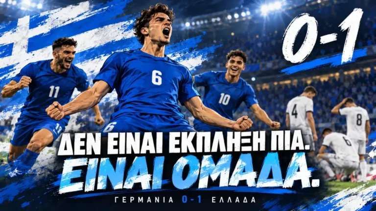 Γερμανία 0-1 Ελλάδα: Δεν είναι έκπληξη πια. Είναι ομάδα.